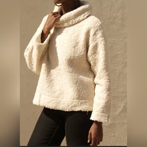 JONES Womens Comfy Fleece Sherpa Long Sleeve Pullover Sweatshirts